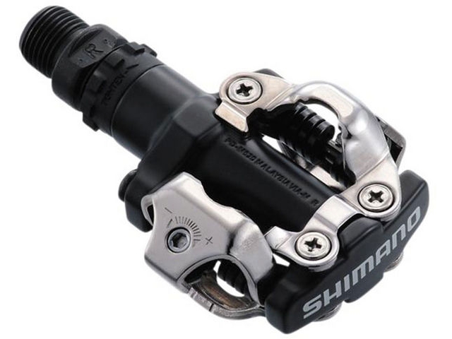 SHIMANO PD-M520 MTB SPD pedals - two sided mechanism click to zoom image