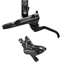 SHIMANO BR-M6120/BL-M6100 Pair of Deore bled brake lever/post mount 4 pot calliper