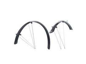 OXFORD 700c Hybrid 56mm Mudguard Set Black / Silver