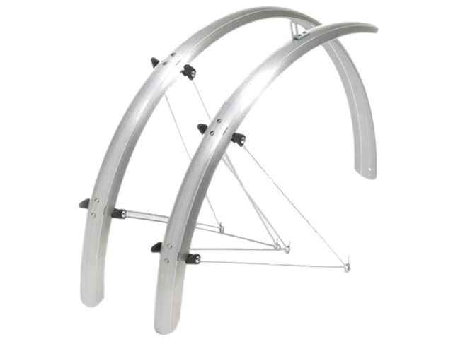 OXFORD 700c/27'' Std Wide 41mm Mudguards Black /Silver click to zoom image