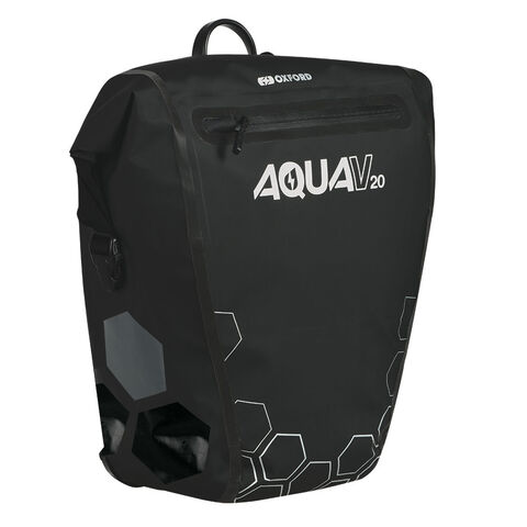 OXFORD Aqua V 20 Single QR Pannier Bag Black click to zoom image
