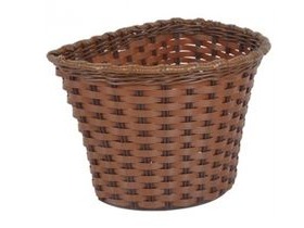 ALPHA PLUS Vintage plastic wicker style junior basket